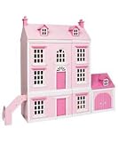Chad Valley Pink Wooden Garage Studio & Car Playset