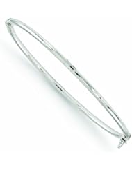 Leslies 14k White Gold Hinged Bangle