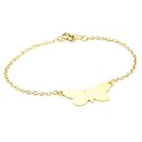 Privileged NYC Butterfly Charm Bracelet 6.5