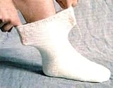 Diabetic Sock - Extra Wide 6 pack white size 9-11 Lightweight 100% cotton dress socks offer extra-wide, extra-depth cut for non-binding fit and sized large enough to fit over casts.