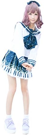 Fantasy Sheep Women's Piano and Star Sailor Costume Blue Size M