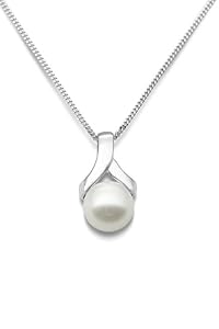 Miore - MG9038N - Collier Femme - Or Blanc 375/1000 (9 carats) 1.58 gr - Perle d'eau douce - 45 cm