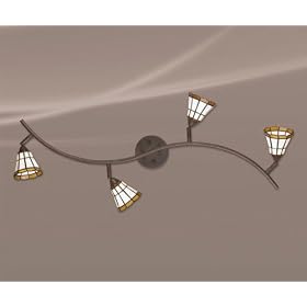 Eurofase 13705-039 Lakewood 4-Light Track, Rust Tiffan by Eurofase