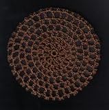 Cinnamon Brown Classic Crocheted Hair Bun Cover XL