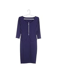 Sexy Cotton/Polyester/Knit Peplum  Dress