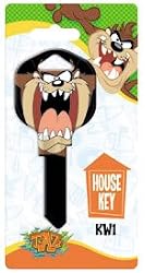 Tasmanian Devil Taz Kwikset KW1 House Key Looney Tunes