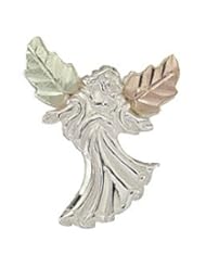 Black Hills Gold Sterling Silver Angel Pendant