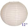 Chinese Japanese Paper Lantern 12" White Round