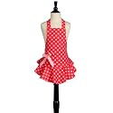 ジェシースティールエプロン ジョセフィーヌ レッド&ピンクドット 子供用 Jessie Steele Children's Bib Josephine Red & Pink Polka Dot Apron 211-JS-68