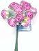60 Lavender White Paper Open Roses Craft Flowers