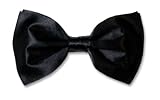 BOWTIE 100% SILK Solid BLACK Bow Tie Tuxedo Ties BowTies