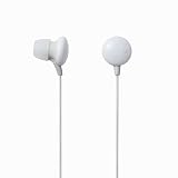 Elecom Ear Drops Series 3 Canal Type Stereo Headphone Ear Buds (White)