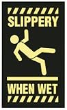 Safety Coil Mats, 3' X 5', SLIPPERY WHEN WET (WGRAPHIC)