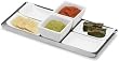 7 Piece Finger Food Set - Stainless Steel (stainless steel and porcelain) (1.17"H x 5"W x 11.7"D)