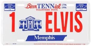Elvis Presley Bicentennial License Plate