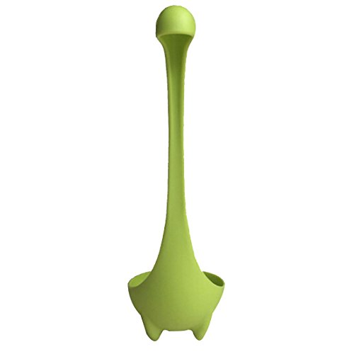 Cute Soup Ladle Loch Ness Monster Design Upright Dinosaur Spoon Kitchen Gadgets-Green