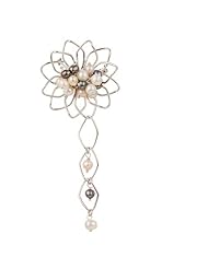 Willow Pearls Tahitian Comet Freshwater Pearl Italian Sterling Silver Pin