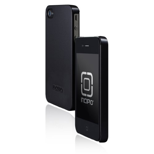 Incipio iPhone 4/4S feather Ultralight Hard Shell Case - 1 Pack - Carrying Case - Retail Packaging - Pearl Metallic Black