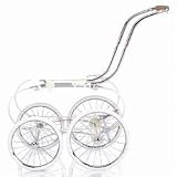 Inglesina AE05A3000 Balestrino Frame with Basket- Chrome/Ivory