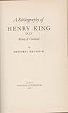 A bibliography of Henry King D.D., Bishop of Chichester