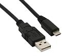 InLine Micro-USB 2.0 Kabel USB-A an Micro-B - black, 1m