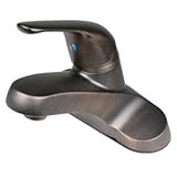 IMAGE OF Plumbers Overstock UF18530 Single-Handle Lavatory Faucet with Pop-Up Drain, Oil Rubbed Bronze Finish