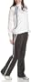 Reebok Women's Tricot Warm Up, White/Black, Large
