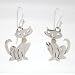 siamese5 - Siamese Cat Earrings in Sterling Silver and Brass