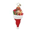 Christopher Radko Glass Holiday Hat-Full with Gifts Christmas Ornament #1015660