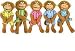 Five Little Monkeys Playset by Eileen Christelow 5" by Merry Makers