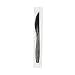 Solo RSK2-0004 Reliance Polypropylene Medium Weight Knife, 6-19/32" Length x 19/32" Width, Black (Case of 1000)