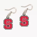 North Carolina State Wolfpack Official Logo Earrings