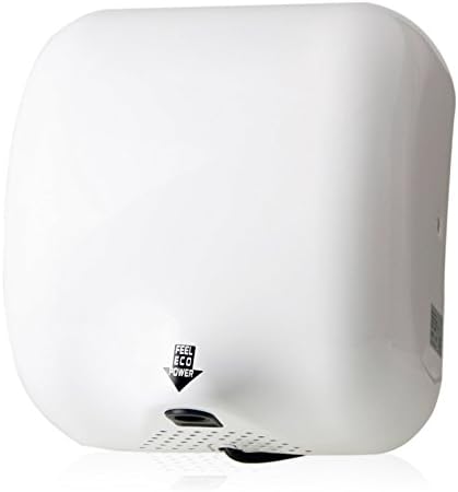 Tek Motion Electric Automatic Bathroom Power Hand Dryer 110V 1800W Commercial (Milk White)