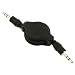 NEEWER® Retractable 3.5mm Aux Auxiliary Cord for iPod, Mp3 Players, Cell Phones, PDA's or any device with a standard 3.5 mm headphone jack Black image 3