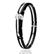 316L Stainless Steel Bangal Bracelet with Center Steel Liner