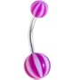 Belly - Violet Beach Ball Banana Belly Ring