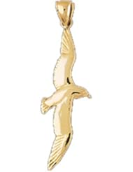 Dazzlers Solid 14k Gold Bird Charm Pendant Available in three colors from jewelsberry (weights: 3.4 grams only)