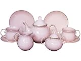 Children's Tea for Two Fine China Tea Set - Princess Pink Pattern