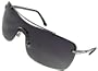 Christian Dior Air 2/S Fashion Sunglasses, Gunmetal Silver Frame/ Fade Grey Lenses