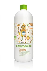BabyGanics Foaming Dish Soap Refill, 32 fl. oz. (Pack of 2), Packaging May Vary