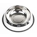 Stainless Steel Bowls - Mayfield Stainless Steel Embossed Dog Bowl  22cm