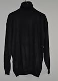 SWEATER ALPACA M TURTLE NECK BLACK MENS made in PERU mod swbla