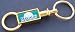 Seattle Mariners Gold Tone Valet Keychain