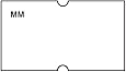 DayMark IT110433 MoveMark Date Coder Blank Removable Label, For DM3 SpeedyMark 10 1-Line Marking Gun, White (Pack of 8 Rolls)