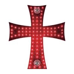 LKW Innenlampe Kreuz 88 LED Rot 25cm