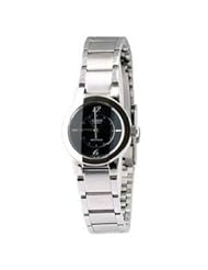 Casio Womens LTP1230D-1C Stainless-Steel Quartz Watch with Black Dial