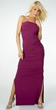 Fancy Formal Sophisticated Fashionable Classic Tube Dress with Side Ruching from Hot Fash Dresses - MERMAID Purple