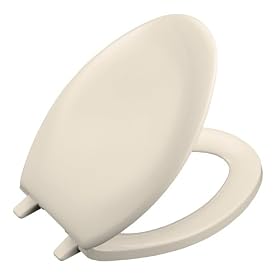 KOHLER K-4659-47 Bancroft Elongated Toilet Seat, Almond by Kohler