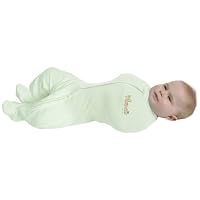 The Woombie Leggies Swaddle Blanket with Legs, Baby Green/Sage