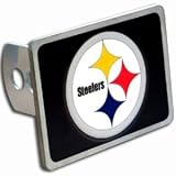 Pittsburgh Steelers Trailer Hitch Cover Hand Painted With 3-D Carved Logo Hardware Included